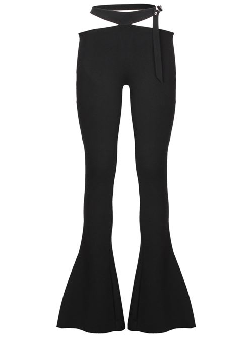 Black stretch-design cut-out detailing pants THE ATTICO | 241WCP166RY02100